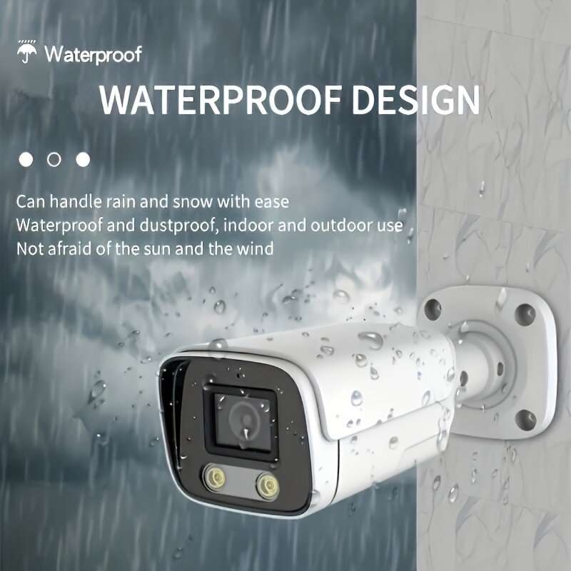 4K 8MP Wireless IP Camera Audio Outdoor H.265 Onvif Metal Bullet Waterproof CCTV Home Color Night Vi