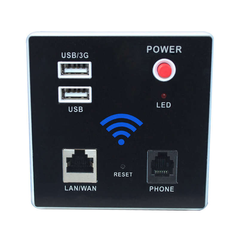 300Mbps Wifi Router Wall Embedded Wireless AP Repeater 2.4G Portable USB RJ11 Module Router USB Char