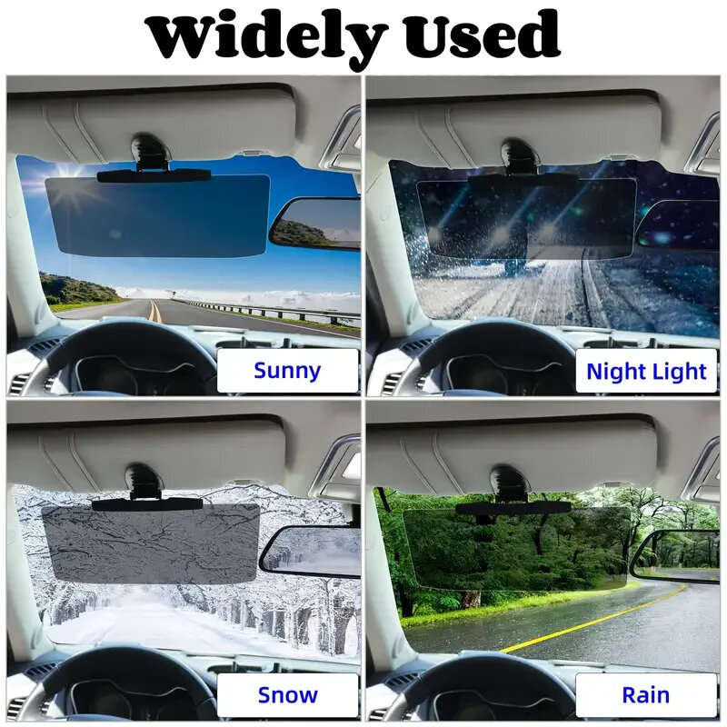 1PC Driver Anti-Glare Visor Car Sun Visor Car Mounted Anti Glare Mirror Anti UV Strong Light Vehicle