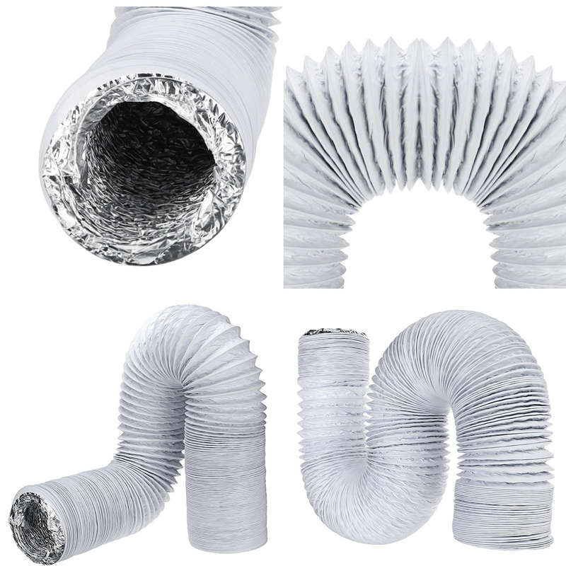 3M 15cm Dia Exhaust Hose PVC Flexible Ducting Air Conditioner Exhaust Hose Replacement Duct Outlet