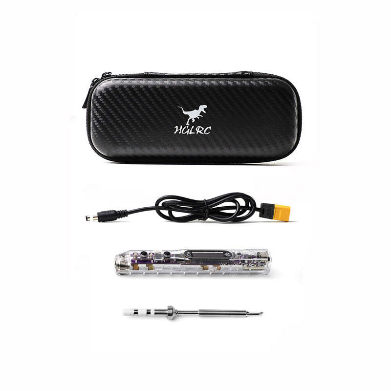 HGLRC RC2 Soldering Iron OLED HD Display Smart Constant Temperature Compatible with TS / T12 Solderi