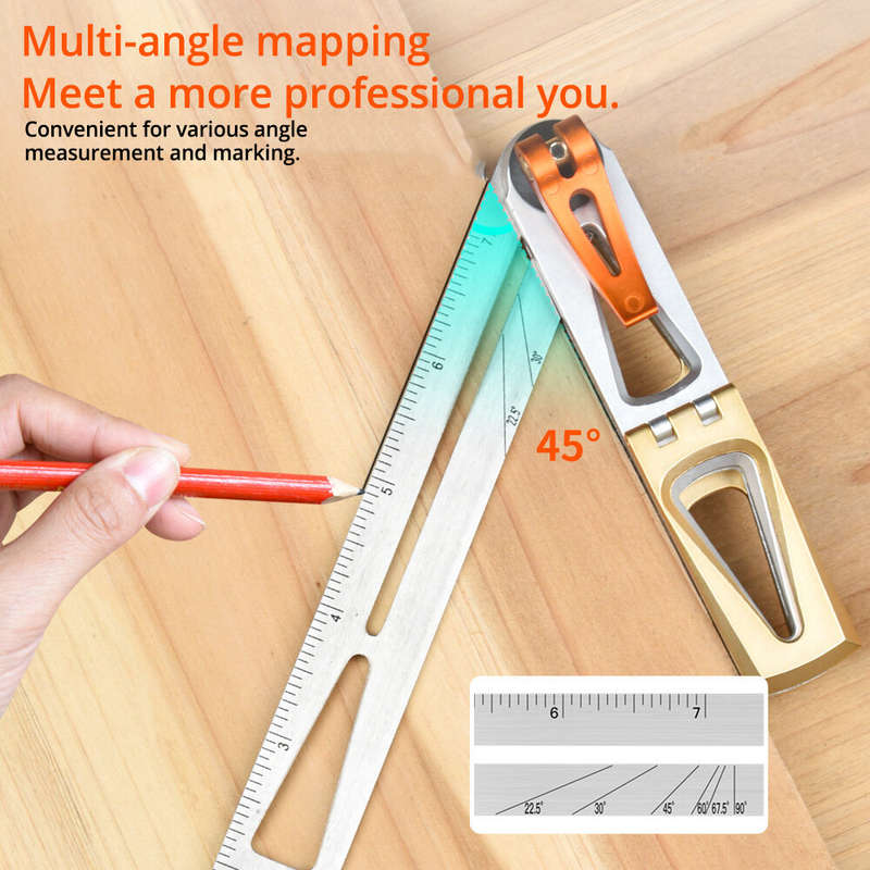 Dovetail Jig with Precise 6:1 and 8:1 Slopes for Woodworking Dovetail Guide Includes T-Bevel Sliding