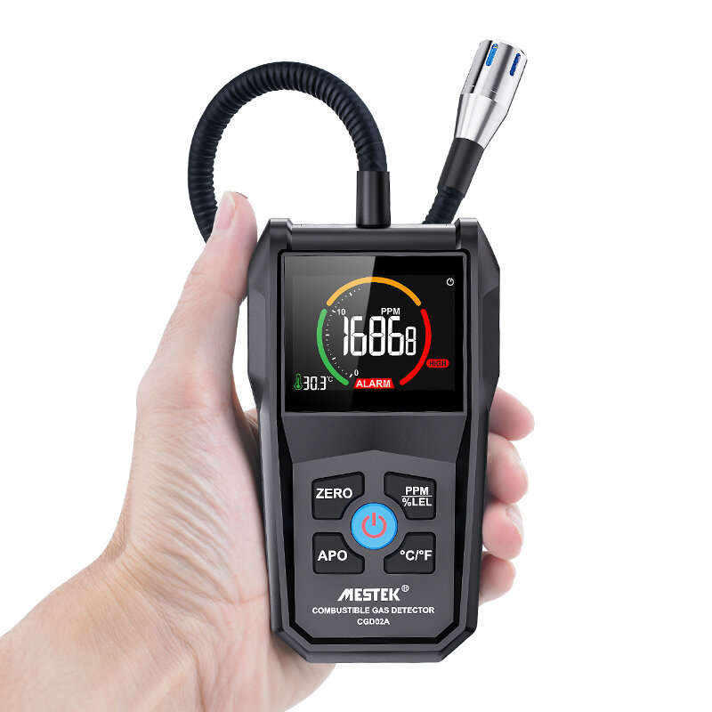 MESTEK CGD-02A Digital Gas Tester Gas Sensor Air Quality Monitor Gas Leak Sensor Gas Analyzer Automo