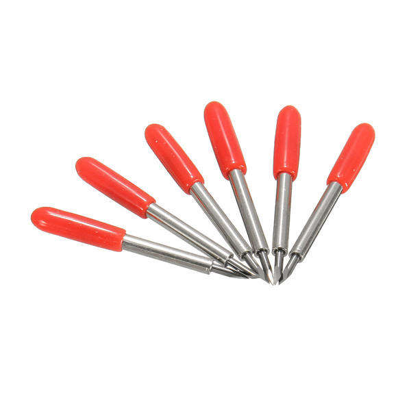 6pcs 45 Degree 23x2mm Cutting Plotter Blades Bit for Roland Vinyl Cutter Holder