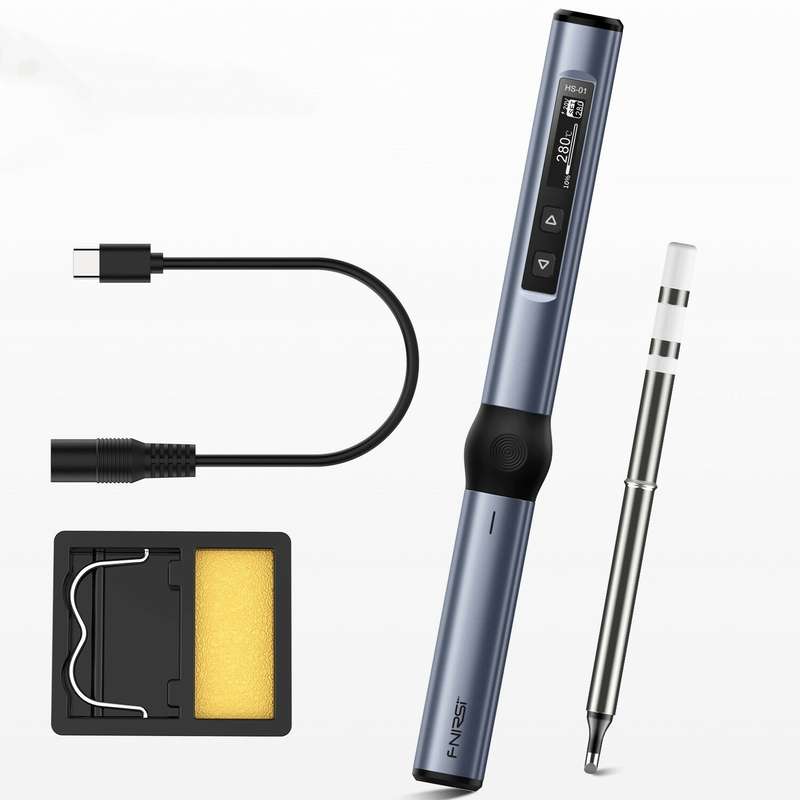 Fnirsi HS-01 Temperature Soldering Iron PD 65W DC 24V 80-420 Welding Solder Rework Station Portable