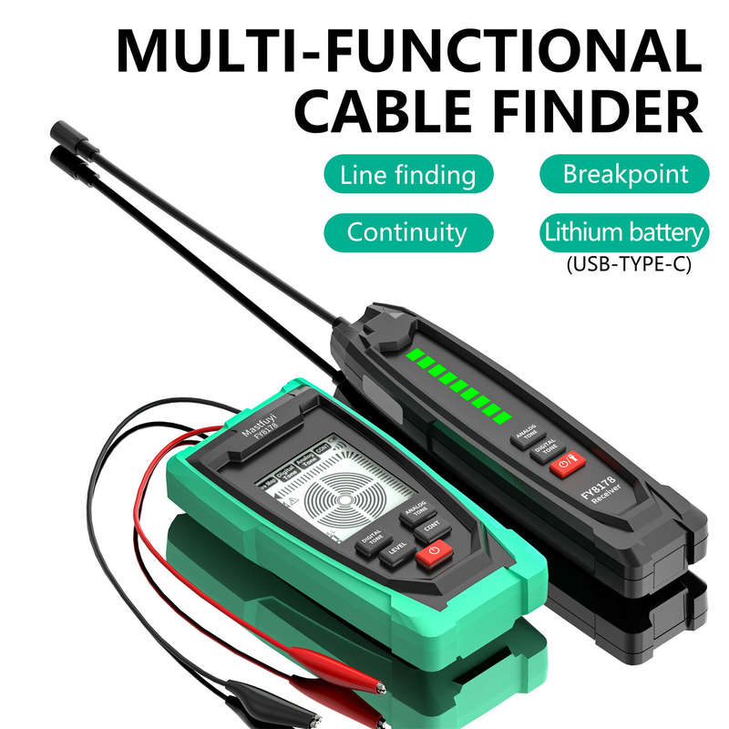 FUYI FY8178 Professional Underground Line tester Digital Analogue Wire Tracker 1000m Range Sensitivi