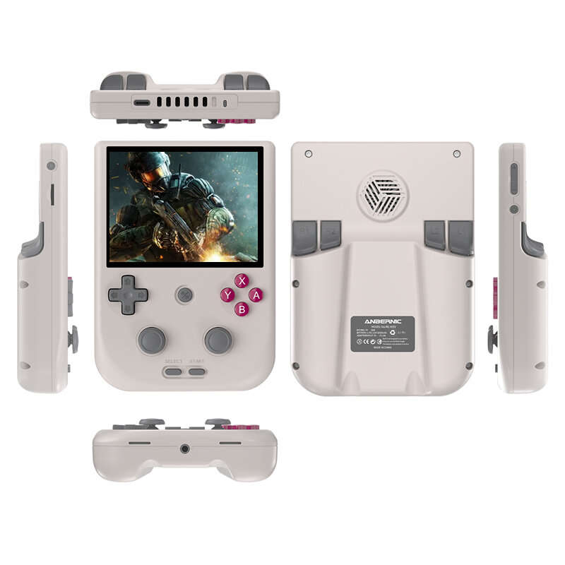 ANBERNIC RG405V 4-inch IPS Touch Screen Handheld Game Console with Hall Joystick 4G+128G+128G Unisoc