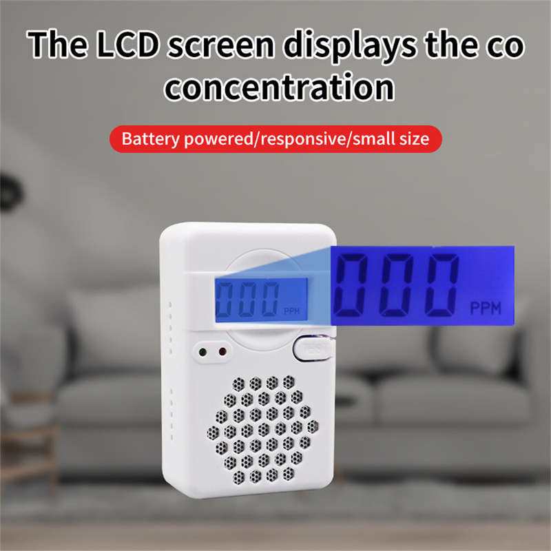ZN-CDR817 Carbon Monoxide Detector with Electrochemical Sensor Prevent Poisoning with Fault Self-che