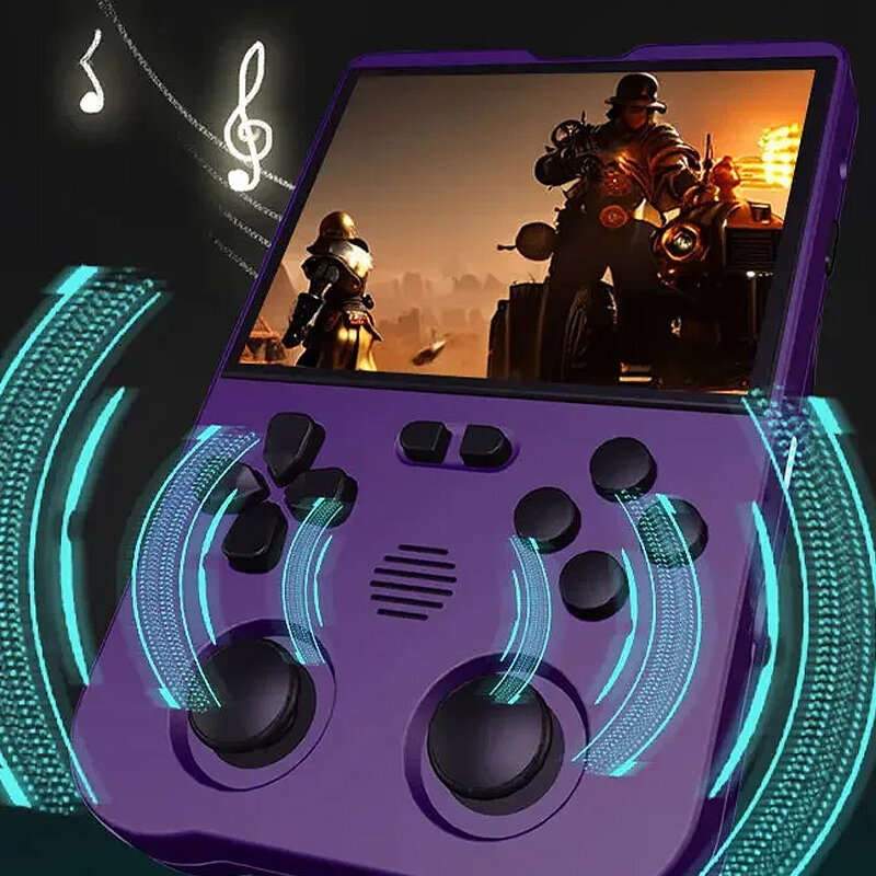 Coopreme XU10 128GB Arcade Games Player 3.5-inch IPS LINUX RK3326S 64bit A35 Handheld Game Console w