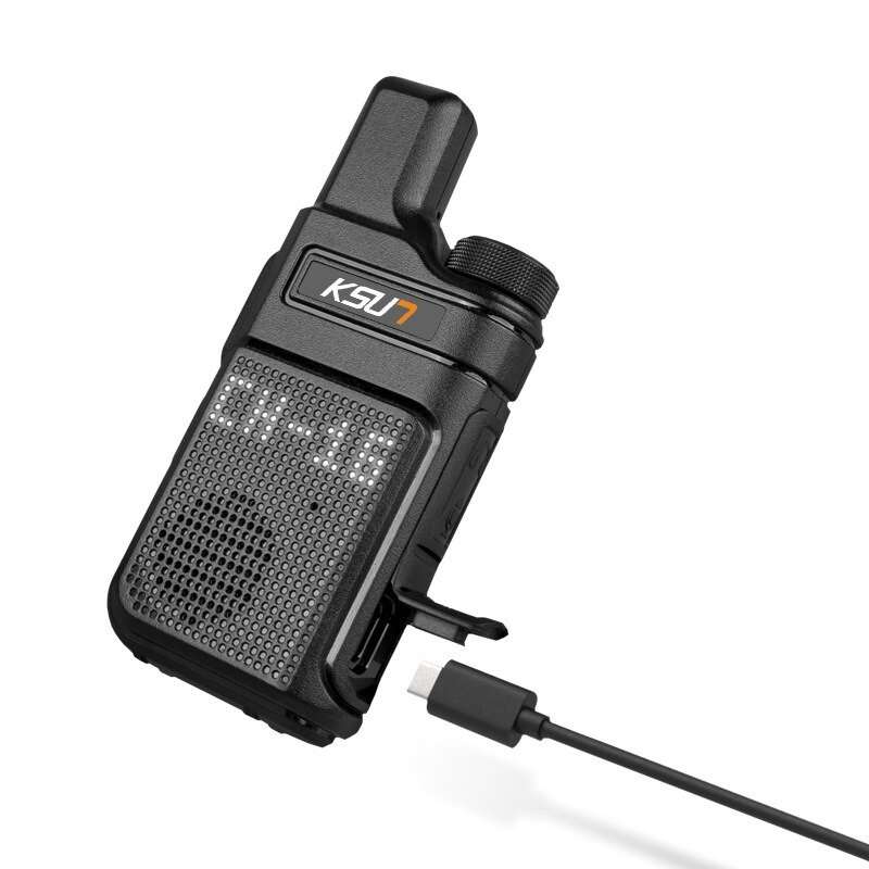 2pcs KSUN X-M6 6W Portable Walkie Talkie Mini Two Way Radio UHF 400-480 MHZ PMR 446 Transceiver Inte