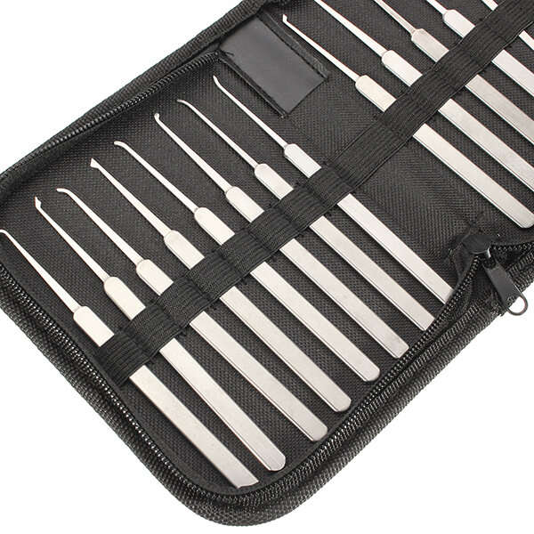 DANIU 12Pcs Lock Picks Tools Set Lock Opener Locksmith Tools Various Transparent Locks Combination,