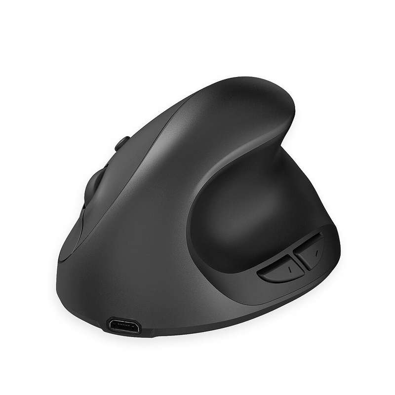 2.4GHz Wireless Mouse Rechargeable Ergonomic 800-2400DPI Adjustable Silent Click Built-in 600mAh Bat