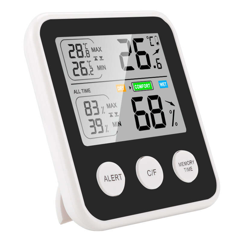 High-Precision Lcd Electronic Digital Display Indoor Temperature And Humidity Meter Multi-Functional