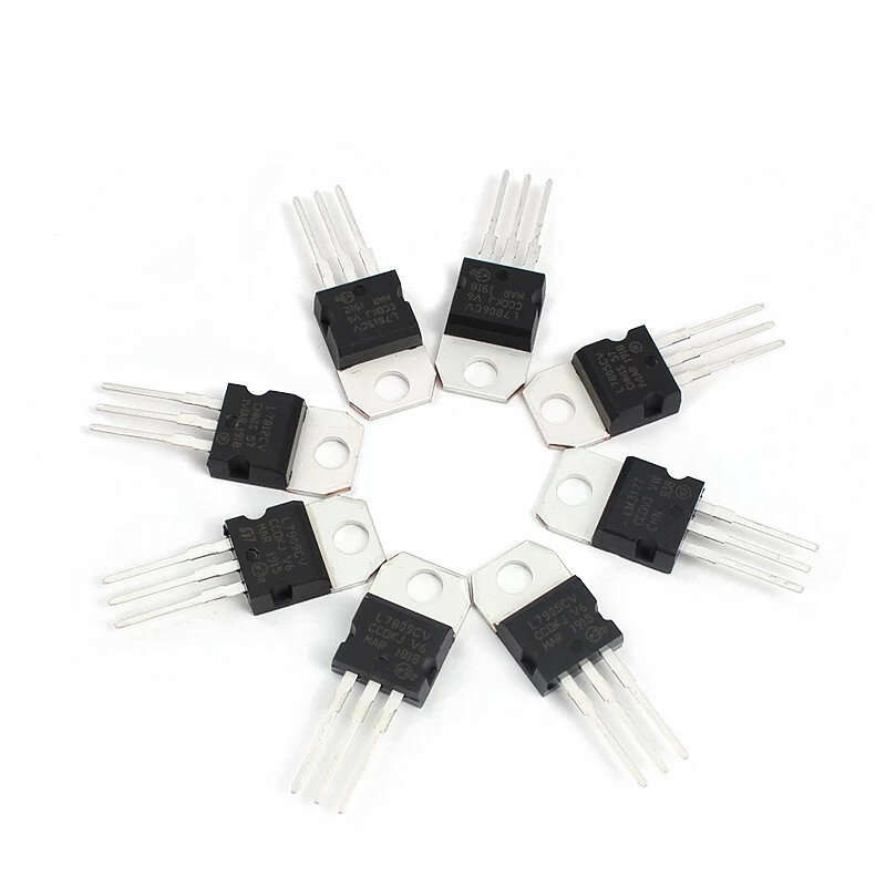 50PCS TO-220 Series Transistor Assortment Kit 10 Values High Power Three-terminal Regulated Triode L