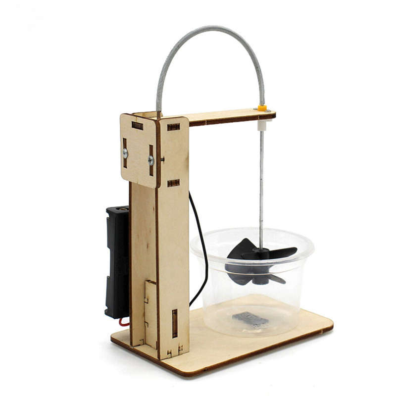 Wooden Mixer No. 1 Model Assembly Kit DIY Children's Science Experiment Education Toy Student Techno