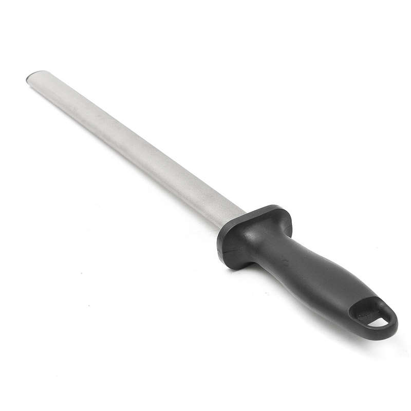 30cm/12" Diamond Knife Sharpener Sharpening Steel 600 Grit Oval Design Efficient and Safe Tool Sharp