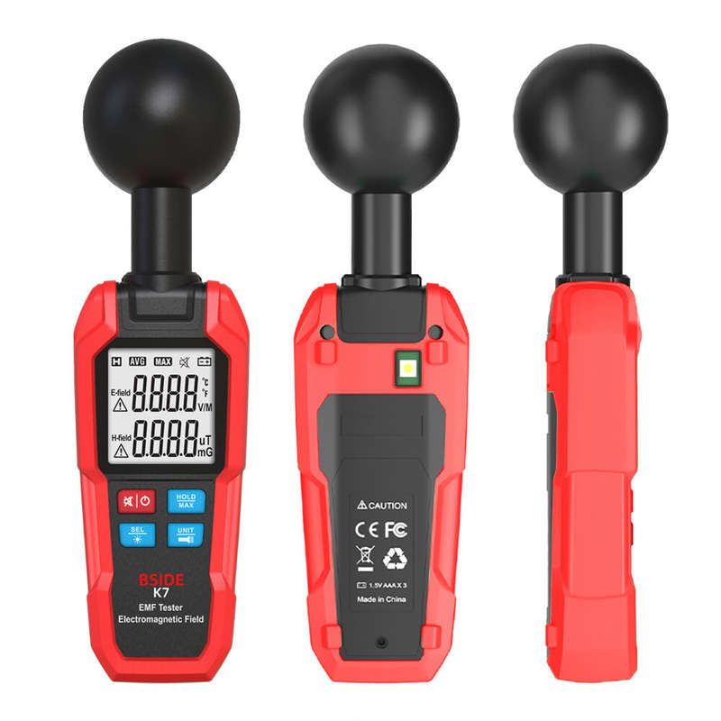 BSIDE EMF Meter Electromagnetic Field Radiation Detector Radiator Tester Handheld Electric Magnetic