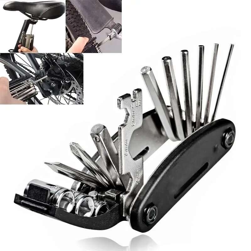 16 In 1 High-carbon Steel Mountain Bicycle Tools Sets Bike Repair Tools Kit