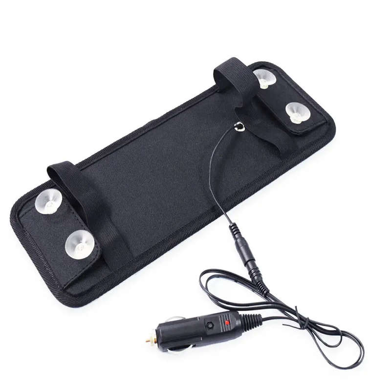 5W 18V DC Output Monocrystalline Solar Panel Charger with Car Lighter Plug + Battery Charging Clip C
