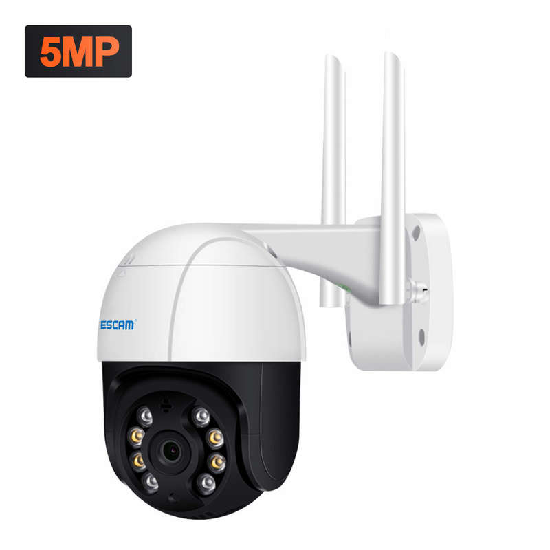 ESCAM QF518 5MP Pan/Tilt AI Humanoid Detection Auto Tracking Cloud Storage Waterproof WiFi IP Camera