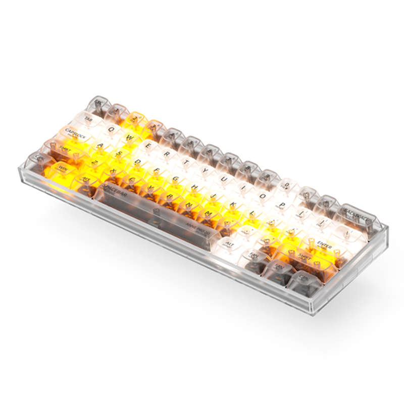 New Anne Pro 2D RGB 60% Mini Mechanical Gaming Keyboard 61 Keys Hot-Swappable bluetooth 5.0 Type-C R