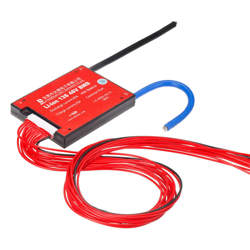 DALY BMS DL13S 13S 48V BMS Battery Protection Board 15A 20A 30A 40A 50A 60A Waterproof BMS for Recha