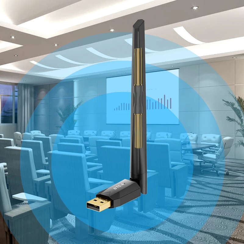 USB bluetooth 5.4 Adapter 150M Wireless Dongle Adapter Drivers Free Supports Windows 11/10/8.1/7 fo