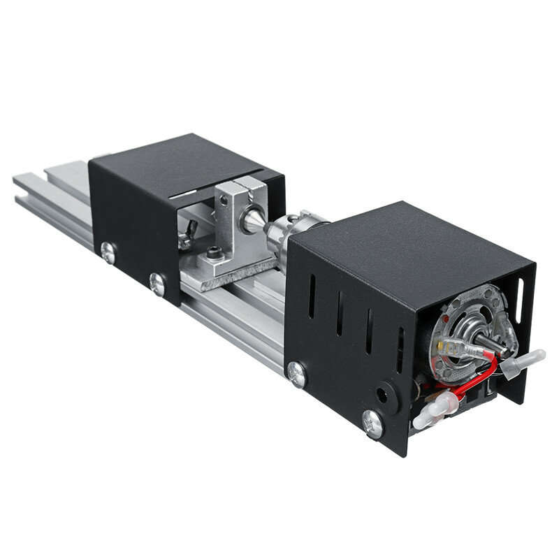 EU Plug Wood Lathe Set Mini Beads Machine Miniature Rotary Tool Multifunction Lathe DIY Woodworking