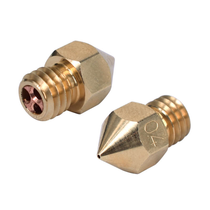 3D Printer Nozzle MK8 Clone CHT Nozzle M6 High Flow Copper For 1.75MM Filament Brass Copper Print He