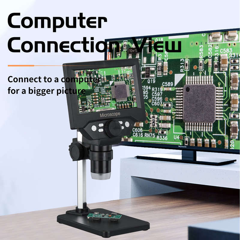 G5 G1000 1-1000X 5.5 Inch HD Portable Digital Electron Microscope Soldering Microscope Phone Repair