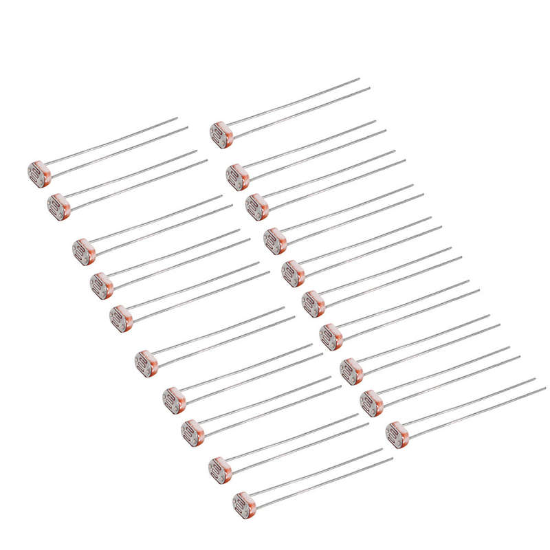 20pcs Light Dependent Resistor LDR 5MM Photoresistor Photoelectric Switch Element Photo5516