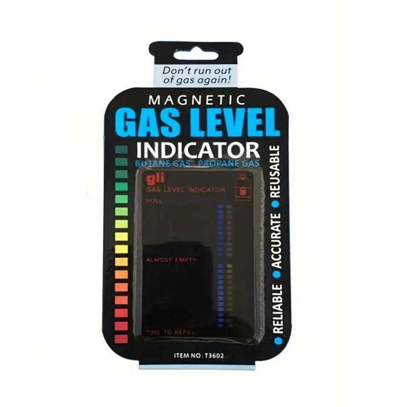 Gas Level Indicator for Propane Butane LPG Containers 10x6.3cm PET Soft Magnetic Accurate Temperatur