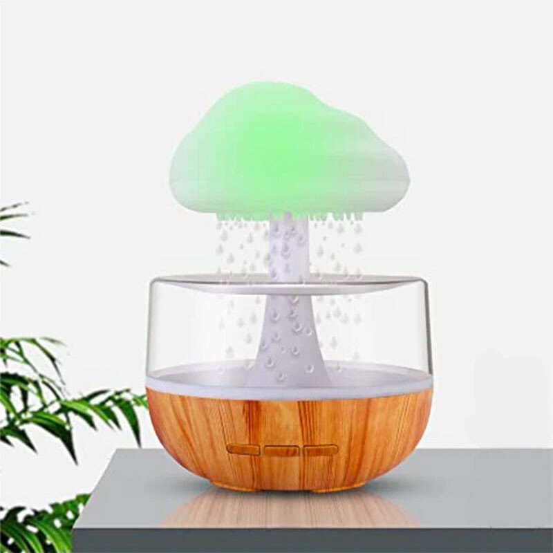Rain Cloud Humidifier Light Water Drip Aromatherapy Diffuser Humidifier, Raining Cloud Night Light w