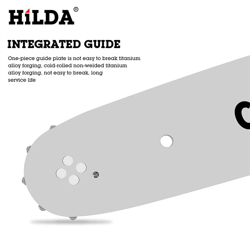 HLIDA Multi-Compatible Electric Chain Saw Converter DIY Kit Adjustable Hardened Saw Chain High Speed