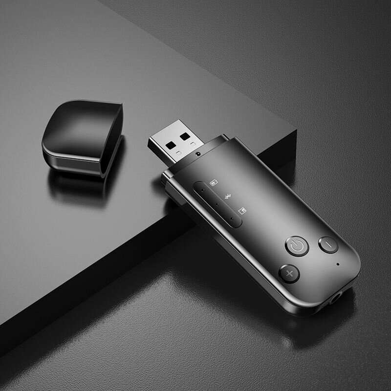 D90 bluetooth 5.0 Adapter 2 in 1 Wireless Audio Receiver Transmitter AUX+USB+FM Triple Output Mode S