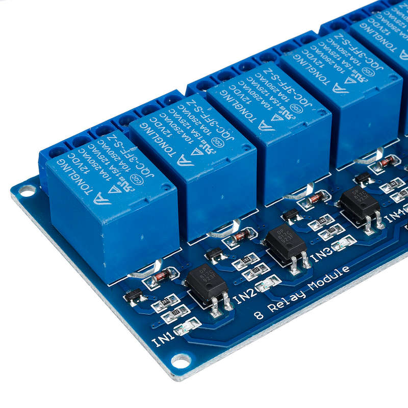 2Pcs 12V 8CH Channel Relay Module With Optocoupler For PIC AVR DSP ARM