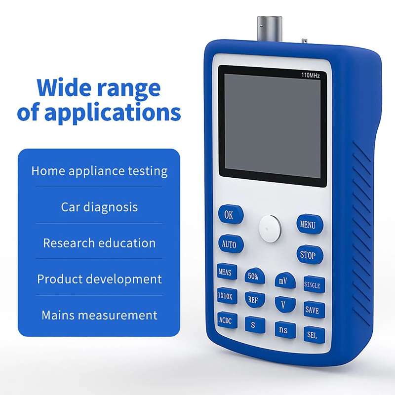 FNIRSI 1C15 Professional Digital Oscilloscope 500MS/s Sampling Rate 110MHz Analog Bandwidth Support