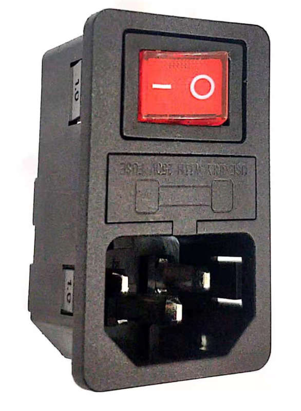 Artillery Rocker Switch with Fuse and Outlet fit Artillery Sidewinder X2 Genius P 3D Printer