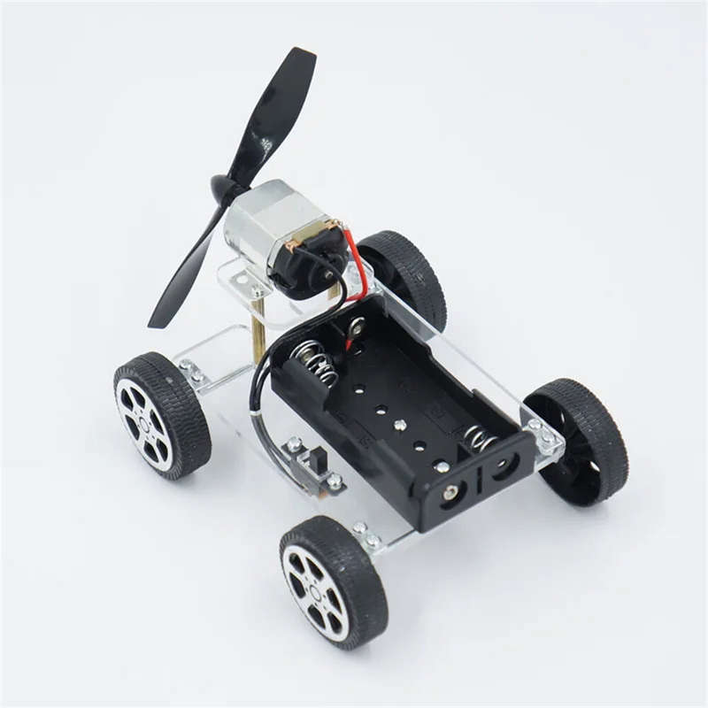 130 Brush Motor Creative Wind Powered Car Material Kit Students DIY Handmade Science Technology Smal