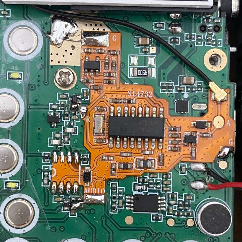SI4732 Chip and Crystal Oscillator Component Modification Module for Quansheng UVK5/K6 PLUS FPC Vers