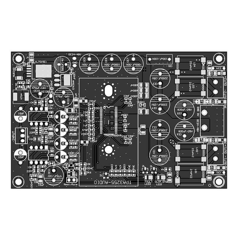 TPA3225 Fever HiFi Digital Power Amplifier 300W+300W High-power 2.0 Channel Stereo Amplifier Board D