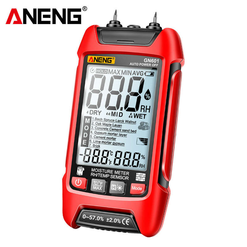 ANENG GN601 Moisture Meter - Accurate and Fast Water Content Testing without Battery - High Precisio