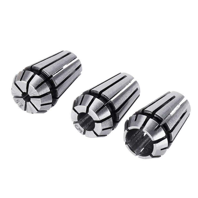 Machifit 15pcs ER11 1mm to 7mm Spring Collet Set Collet Chuck for CNC Milling Lathe Tools