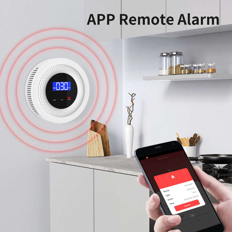 Wifi Natural Gas Leak Detector Alarm Security Protection Smart Home 433MHz Wireless Gas Leakage Sens