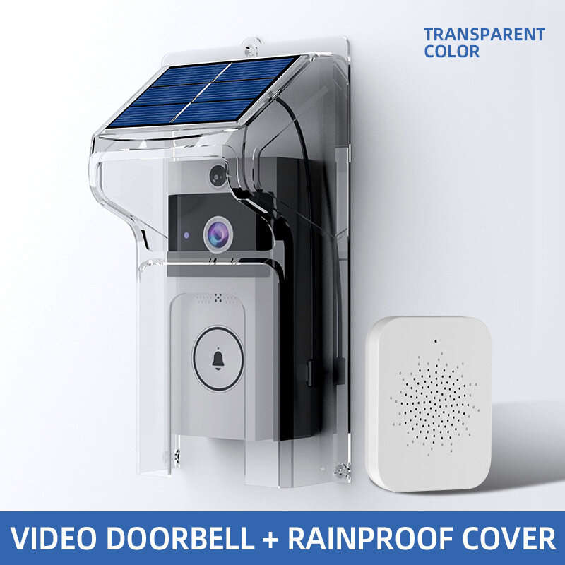U9 Intelligent Visual Doorbell with Night Vision 720P HD Camera Two-Way Audio Solar-Powered Rainproo