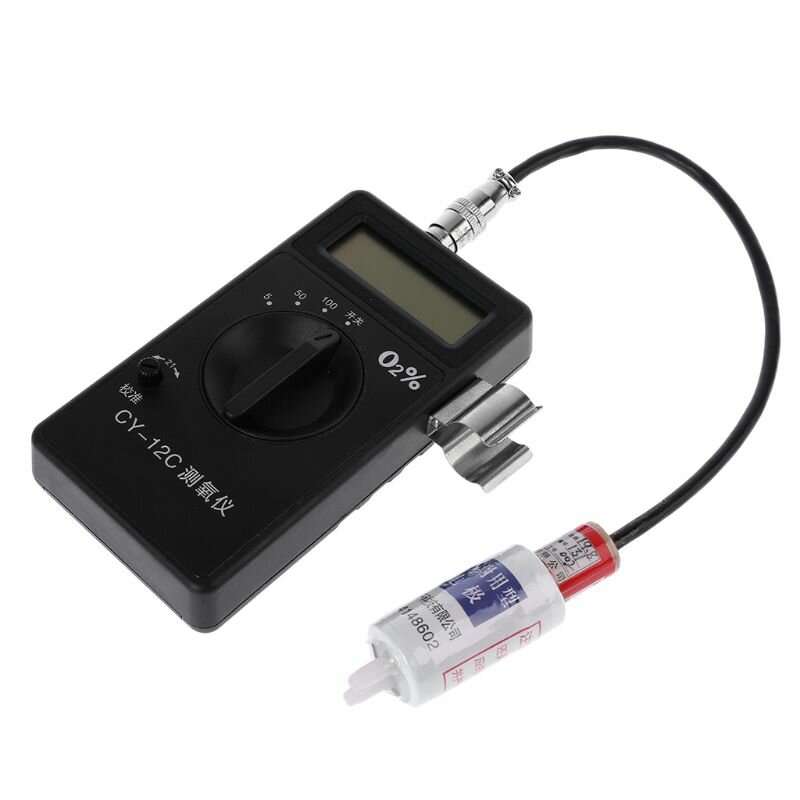 CY-12C Gas Analyzer Professional Portable O2 Oxygen Concentration Content Tester Meter High Accuracy