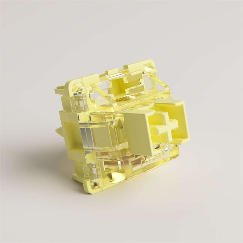 45pcs/Pack Akko V3 Pro 5 Pin Cream Yellow Switches 50gf Dustproof Stem Linear Switch Compatible with