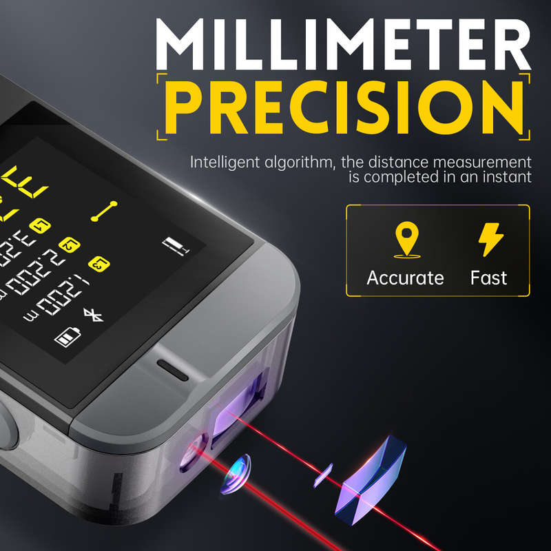 Fnirsi-IR40 Laser Distance Meter with Infrared Measurement and Electronic Ruler for Room Measurement