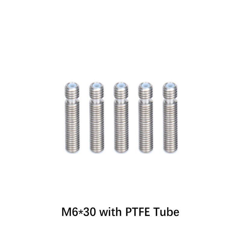 SIMAX3D 5/10PCS M6 Nozzle Throat with PTFE Tube All Models Throat for 1.75mm Filament for 3D Printer