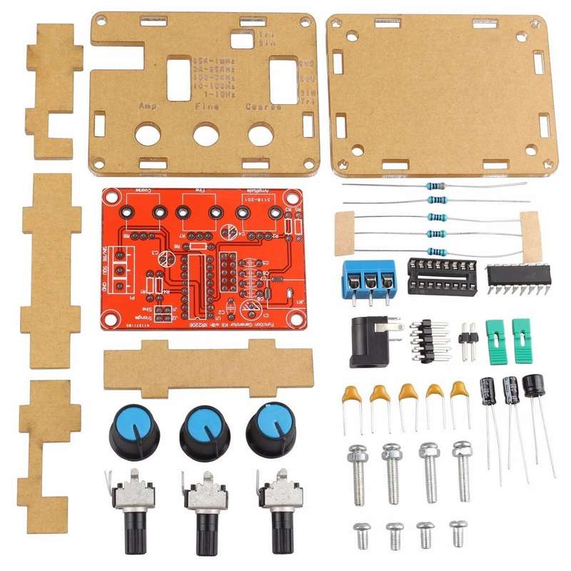 5Pcs Geekcreit XR2206 Function Signal Generator DIY Kit Sine Triangle Square Output 1HZ-1MHZ